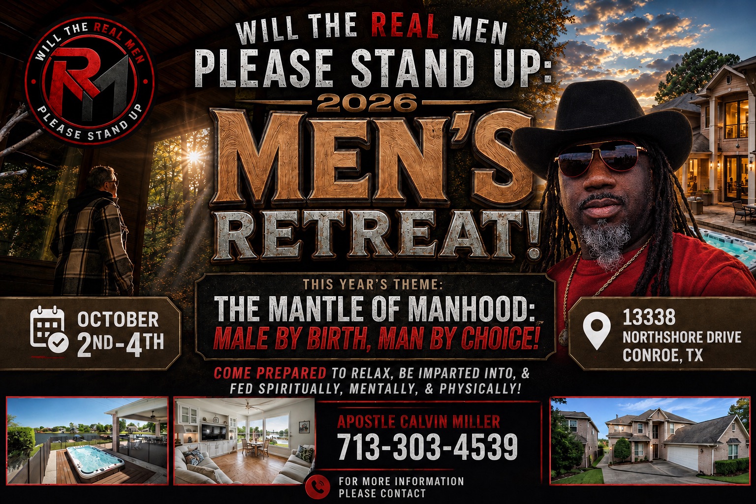 Will The Real Men Please Stand Up — 2026 Men's Retreat
