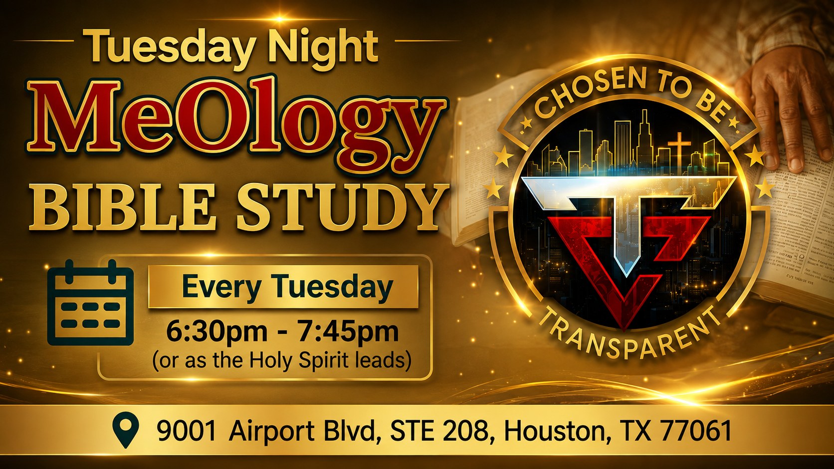 Tuesday Night Meology Bible Study